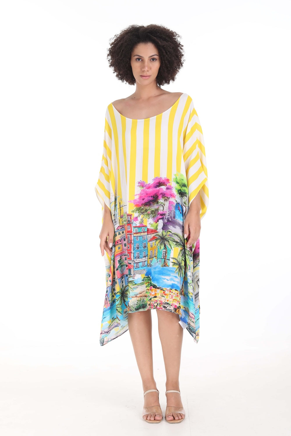 ST TROPEZ - SHORT BOX KAFTAN - TheSwankStore