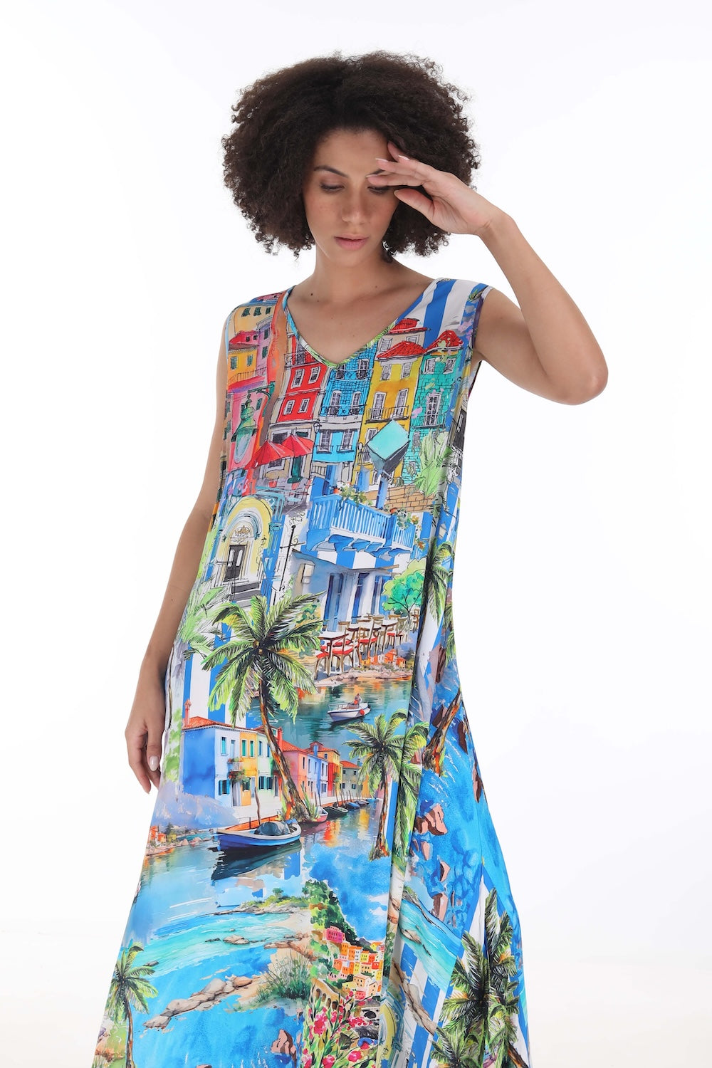 ST TROPEZ - SLEEVELESS MAXI DRESS - TheSwankStore