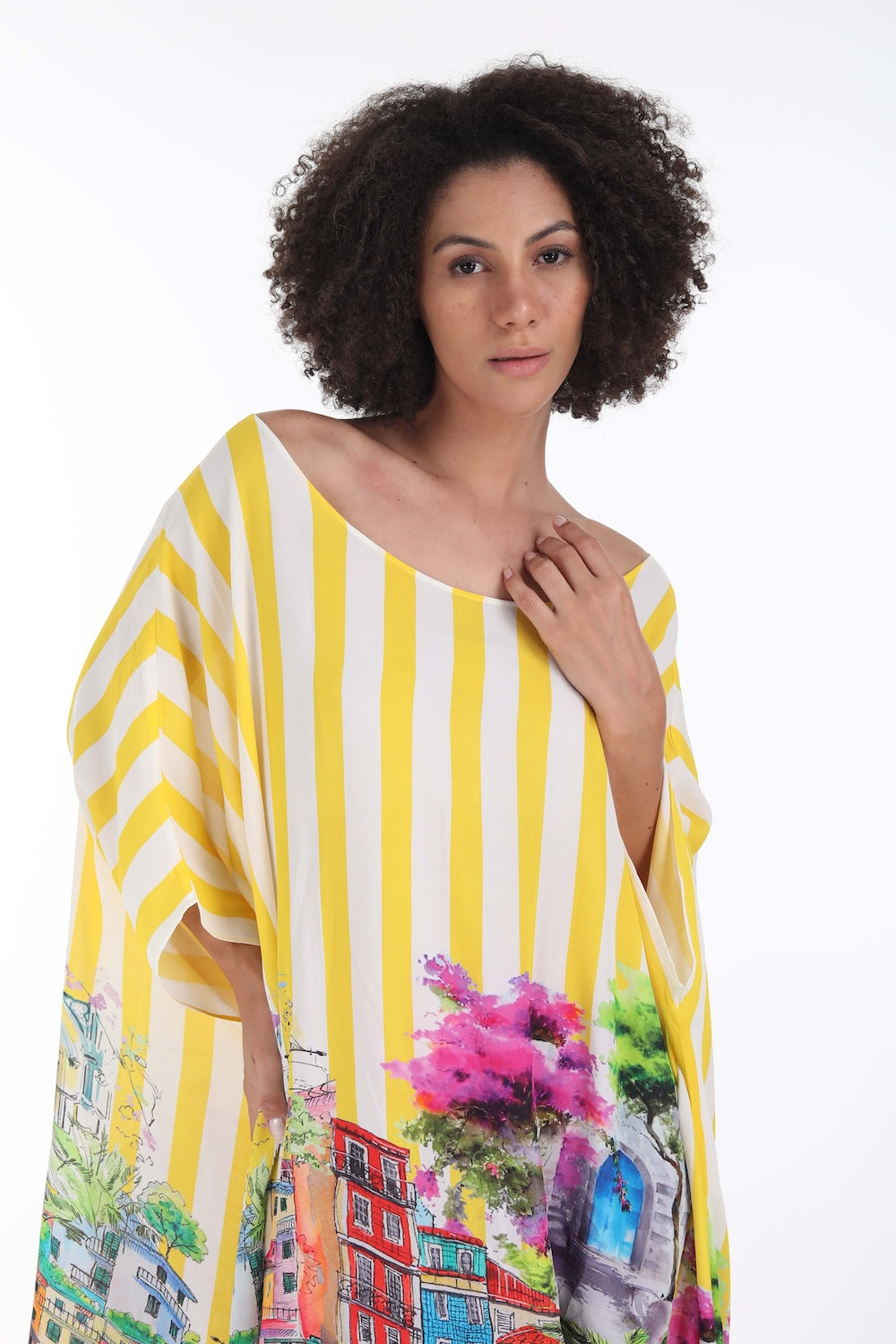 ST TROPEZ - SHORT BOX KAFTAN - TheSwankStore