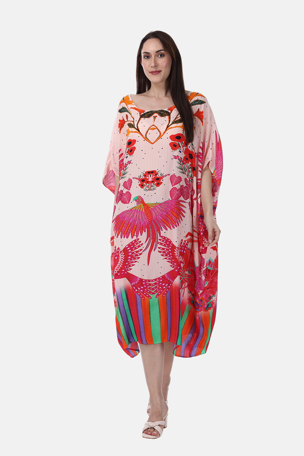 BIRDS OF PARADISE - BOX KAFTAN - TheSwankStore