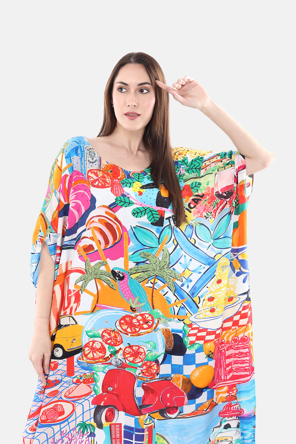 ITALY COTTAGE-BOX KAFTAN - TheSwankStore