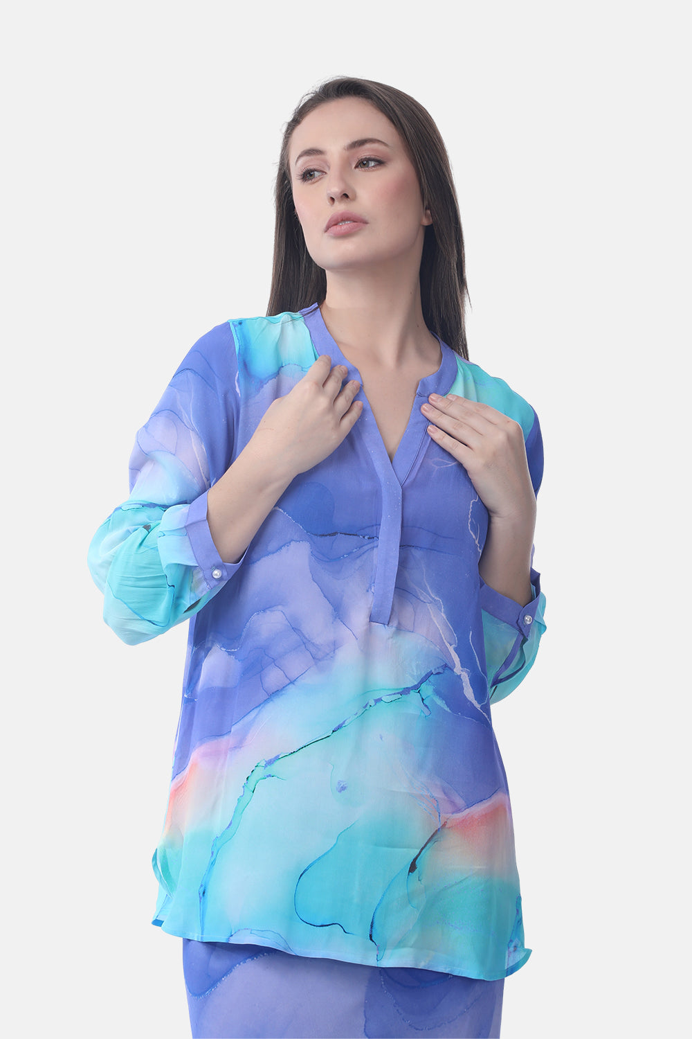 TEMPER BLUE - MILANO SHIRT - TheSwankStore