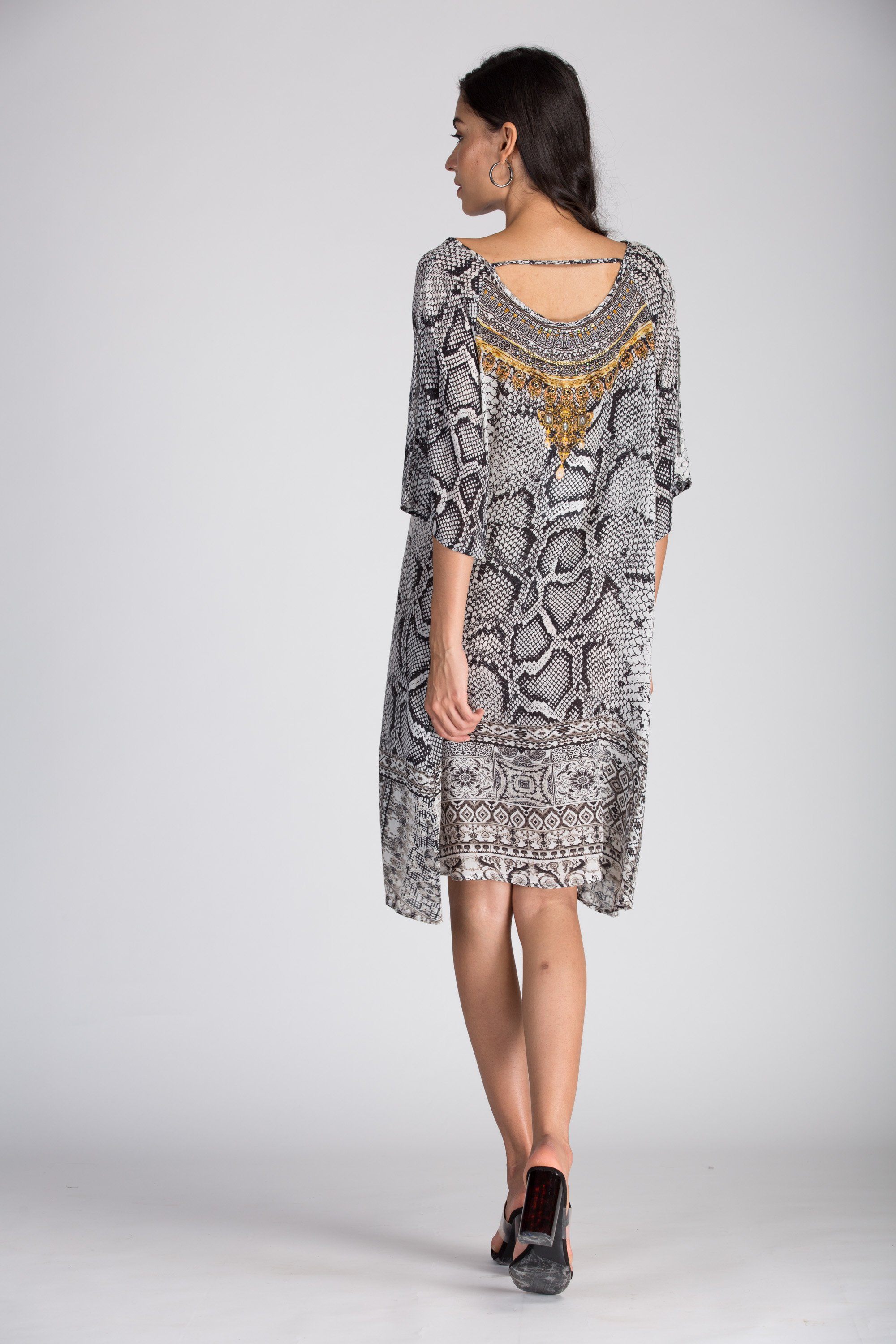 THE WHITESNAKE - SLIT SLEEVE DRESS - TheSwankStore