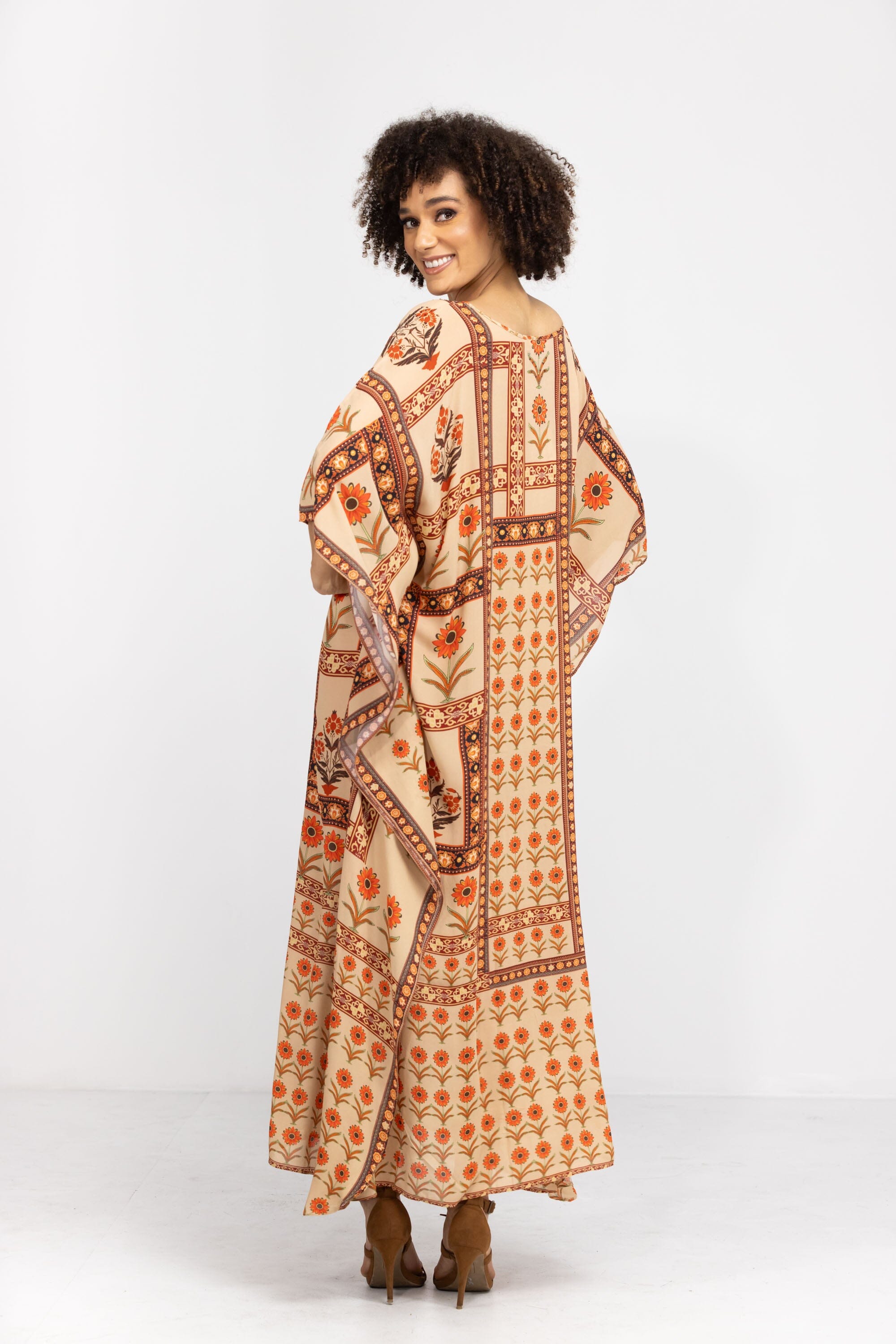 MAHOGANY - LONG KAFTAN - TheSwankStore